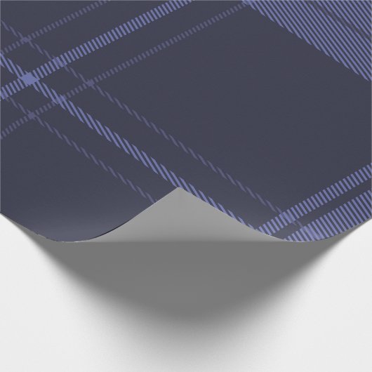 Future Dusk Tartan Geschenkpapier (Ecke)