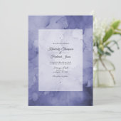 Future Dusk Wedding Einladung (Stehend Vorderseite)