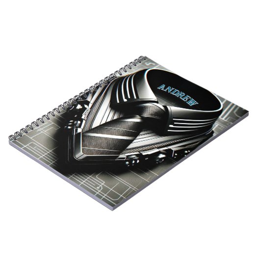 Future Elegance - 4D Necktie Classic Notebook Notizblock (Linke Seite)