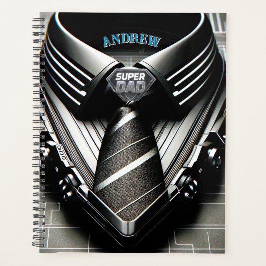 Future Elegance - 4D Necktie Planner für Vater & I Planer (Vorderseite)