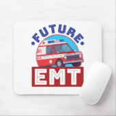 Future EMT Paramedic Ambulance Driver Mousepad (Mit Mouse)