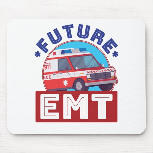 Future EMT Paramedic Ambulance Driver Mousepad (Vorne)