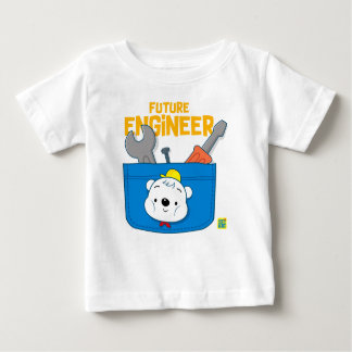 Future Engineer 2 Niedlicher Bär für das Baby Baby T-shirt