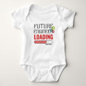 Future Engineer Laden Trendy Personalisiert Unisex Baby Strampler (Vorderseite)