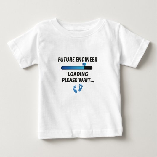 Future engineer Loading Please Wait...,baby gift Baby T-shirt (Vorderseite)