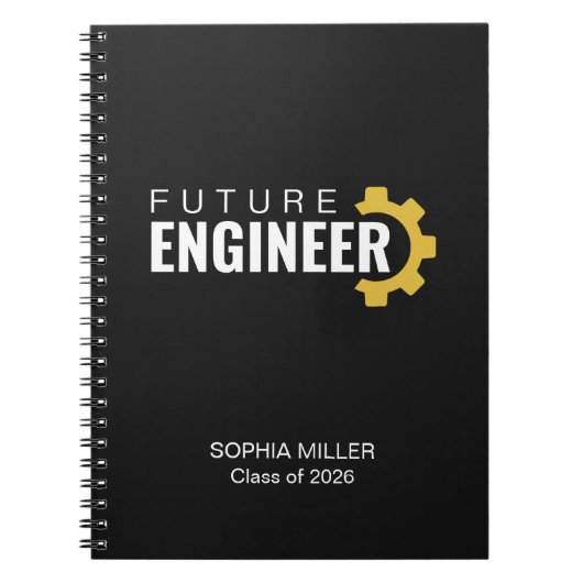 Future Engineer Personalized Graduation Notizblock (Vorderseite)