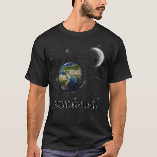 Future Explorers - Weltraumdesign für Abenteurer T-Shirt (Vorderseite)