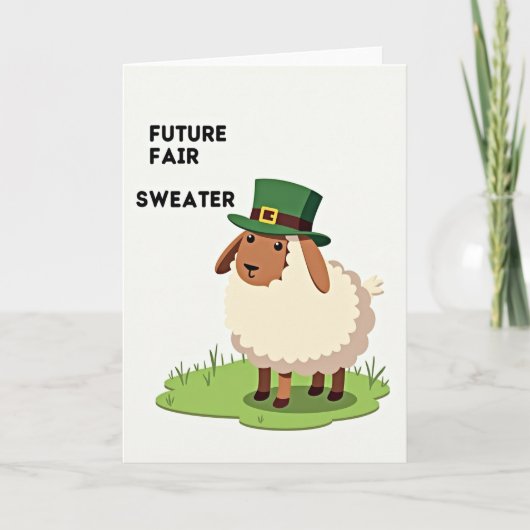 Future Fair Sheep Card Karte (Vorderseite)