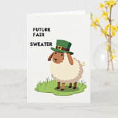 Future Fair Sheep Card Karte (Gelbe Blume)