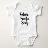 Future Feinschmecker Baby Niedlich Baby, Hunger Ba Baby Strampler (Vorderseite)