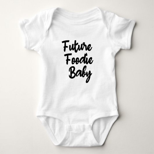 Future Feinschmecker Baby Niedlich Baby, Hunger Ba Baby Strampler (Vorderseite)