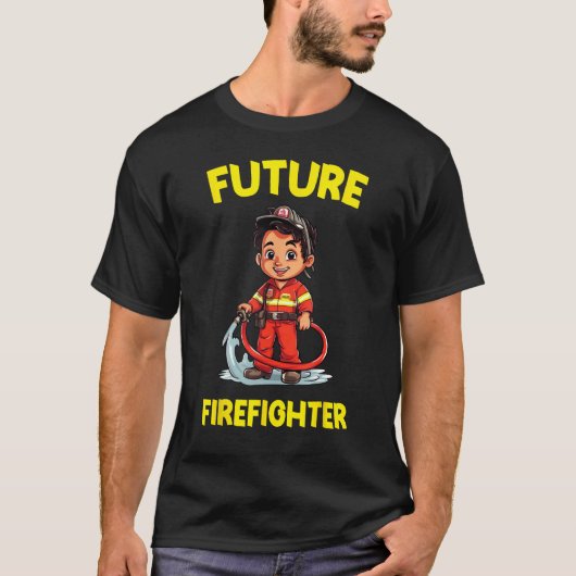 Future Firefighter Cool Back to School T-Shirt (Vorderseite)