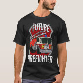 Future Firefighter Fireman Fire Truck Car Kids Boy T-Shirt (Vorderseite)
