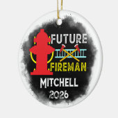 Future Firefighter Graduation Keramik Ornament (Links)
