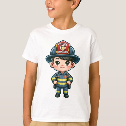 Future Firefighter Kids T - Shirt - Adortable Cart (Vorderseite)