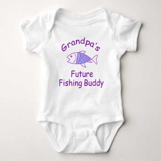 Future Fishing Buddy Baby Strampler (Vorderseite)