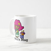 Future Florist Girl mit Blume Kaffeetasse (Vorderseite Links)