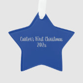 Future Flyboy Military Personalisiert Ornament (Rückseite)