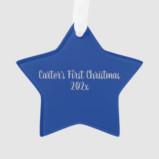 Future Flyboy Military Personalisiert Ornament (Rückseite)