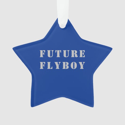 Future Flyboy Military Personalisiert Ornament (Vorderseite)