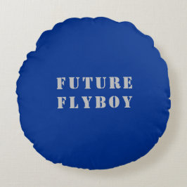 Future Flyboy Military Rundes Kissen