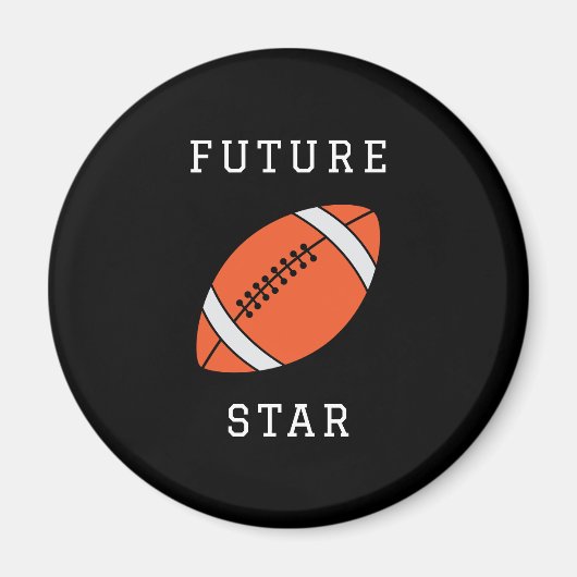 Future Football Star Custom Black Magnet (Vorne)