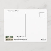 Future Football Star Postcard Postkarte (Rückseite)