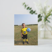 Future Football Star Postkarte (Stehend Vorderseite)