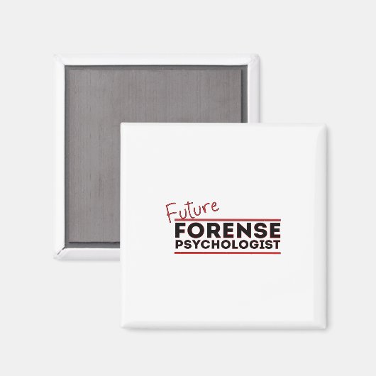 Future Forense Psychologe Magnet (Vorderseite/Rückseite)