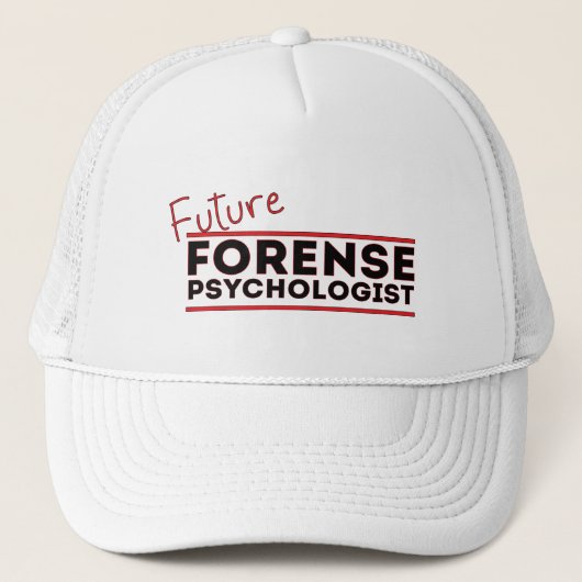 Future Forense Psychologe Truckerkappe (Vorderseite)