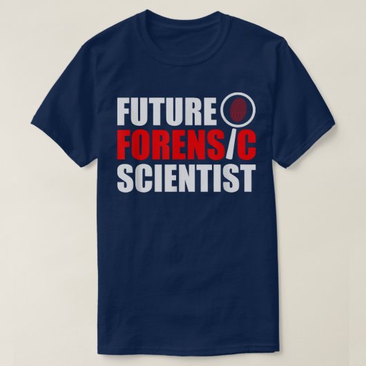 Future Forensic Scientist Crime Scene Forensic Sci T-Shirt (Design vorne)