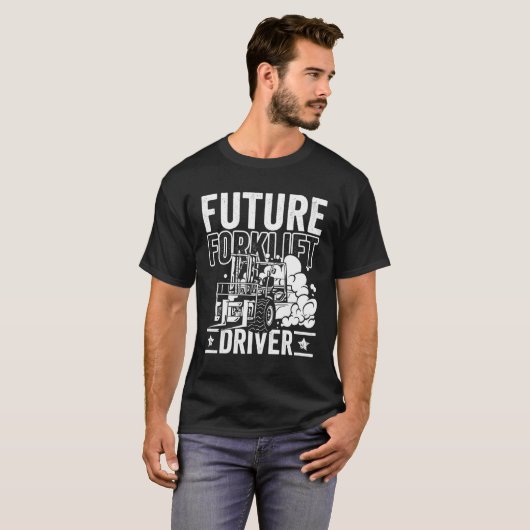 Future Forklift Driver Forklift Operator Warehouse T-Shirt (Vorne ganz)