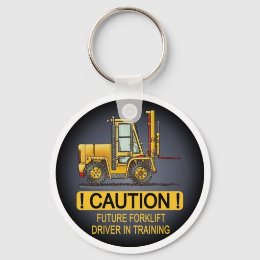 Future Forklift Truck Driver Key Chain Schlüsselanhänger (Vorderseite)