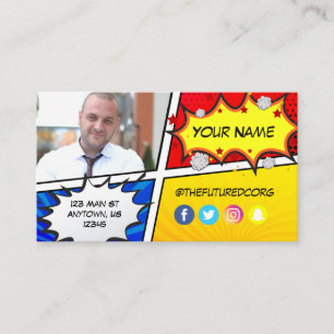 Future Foundation Superheld Visitenkarte