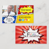 Future Foundation Superheld Visitenkarte (Vorne/Hinten)