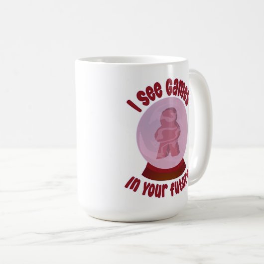 Future Games Crystal Ball Hobby Predict This Kaffeetasse (VorderseiteRechts)