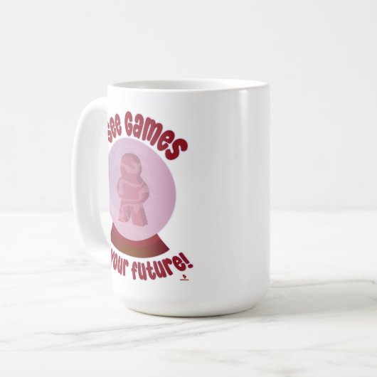 Future Games Crystal Ball Hobby Predict This Kaffeetasse (Vorderseite Links)