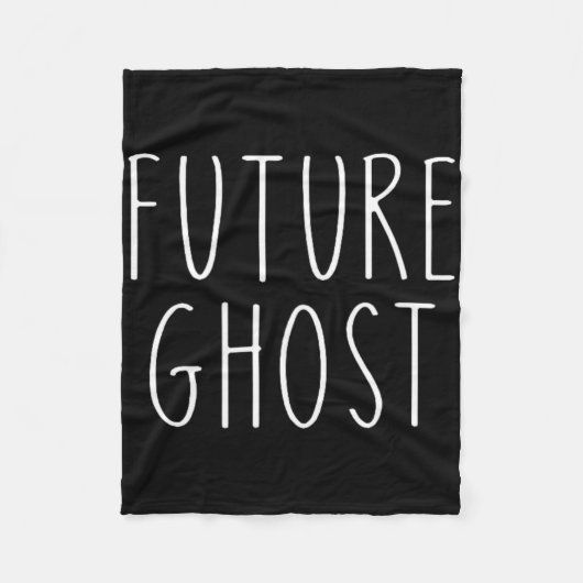 Future Ghost Diy Halloween-Kostüm Fleecedecke (Vorderseite)