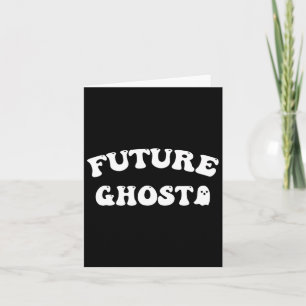Future Ghost Funny Halloween Costume Karte