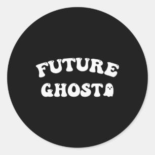 Future Ghost Funny Halloween Costume Runder Aufkleber