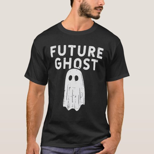 Future Ghost Funny Happy Halloween Kostüme Männer T-Shirt (Vorderseite)