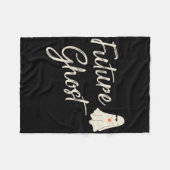 Future Ghost Funny Last Minute Retro Halloween Cos Fleecedecke (Vorderseite (Horizontal))