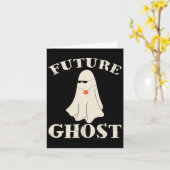 Future Ghost Funny Last Minute Retro Halloween Cos Karte (Gelbe Blume)