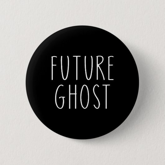 Future Ghost Halloween Costume Button (Vorderseite)