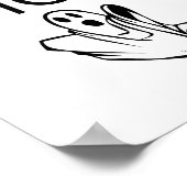 Future Ghost-Shirt Poster (Ecke)