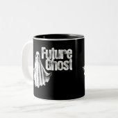 Future Ghost Zweifarbige Tasse (Vorderseite Links)