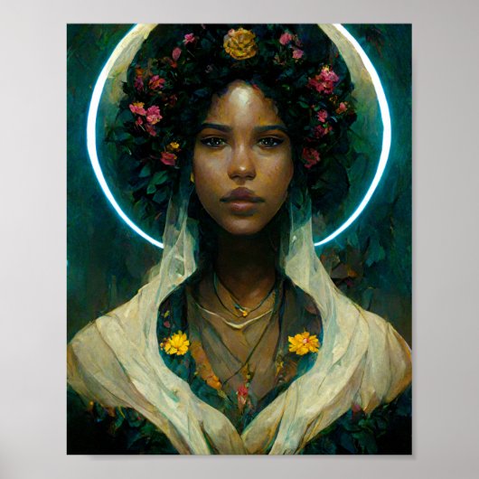 Future Goddess 2 Fantasy Sci-Fi Art Poster (Vorne)