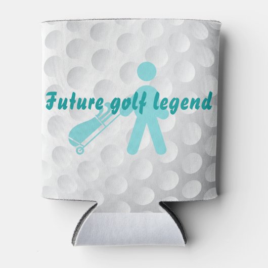 Future Golf Legend Golfing Baby Schnuller Dosenkühler (Vorderseite)