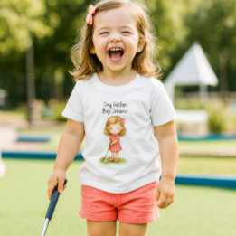 Future Golfer Baby Girl or  Kleinkind T-shirt