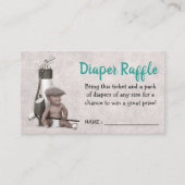 Future Golfer Golf Black Baby Duschduschmaschine W Begleitkarte (Vorderseite)